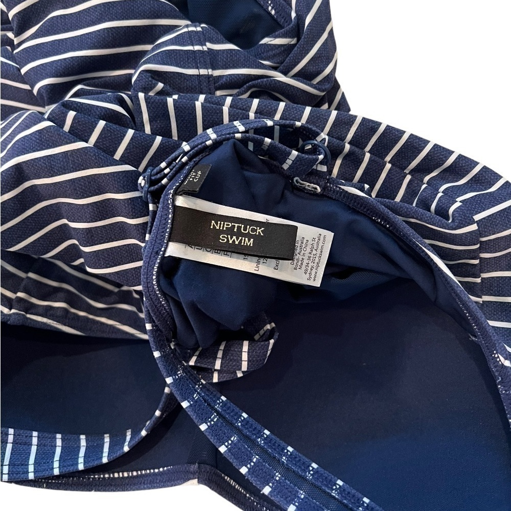 Nip Tuck Blue And White Twist Tummy Control One P… - image 5